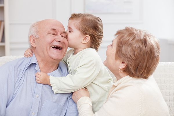 Grandparents with child